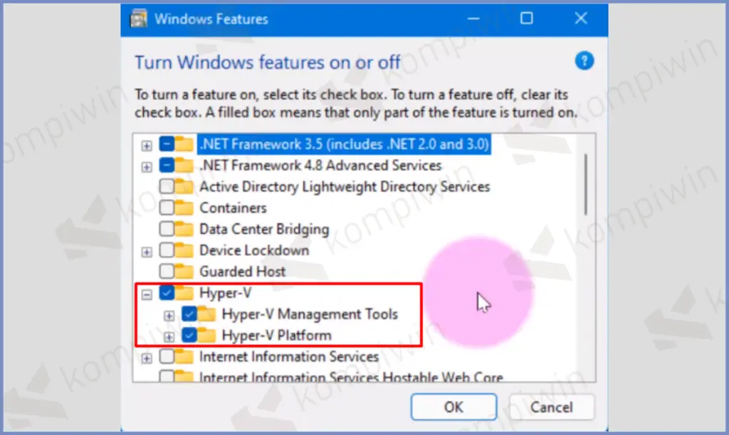 12 Centang Hyper V - Cara Install Hyper-V di Windows 11 Home