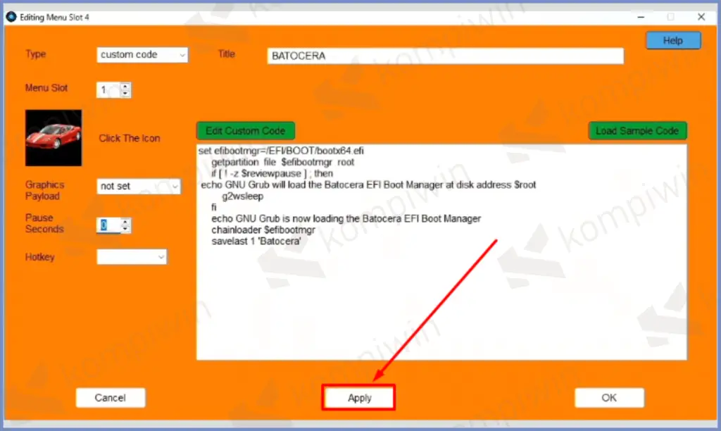 18 Klik Tombol Apply - Cara Install Batocera Dualboot Dengan Windows 11