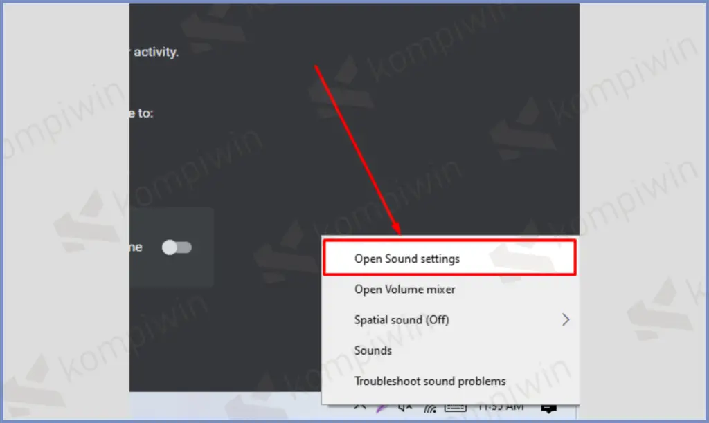 2 Open Sound Settings - Cara Mengatasi Mic Laptop Tidak Berfungsi di Windows 10
