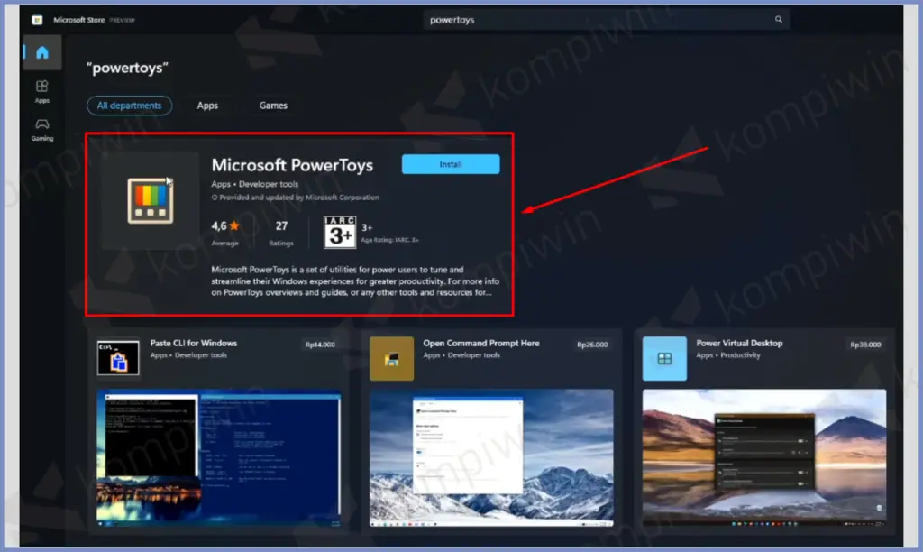 3 Buka Microsoft PowerToys - Cara Install Microsoft PowerToys di Windows 11
