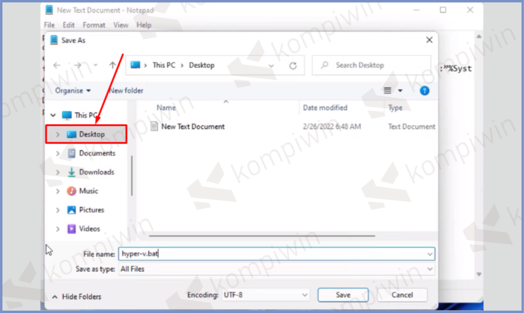 5 Ketuk Tombol Desktop - Cara Install Hyper-V di Windows 11 Home