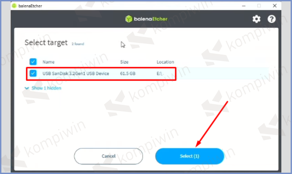 6 Centang Flashdrive Dan Select - Cara Install Batocera Dualboot Dengan Windows 11