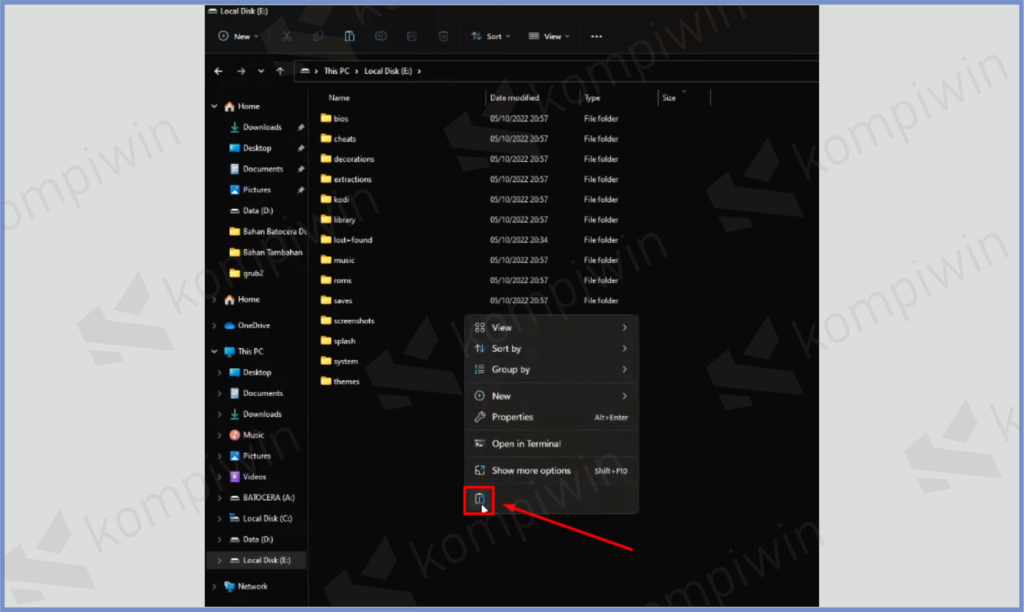 7 Paste Didalam Folder - Cara Install Batocera Dualboot Dengan Windows 11