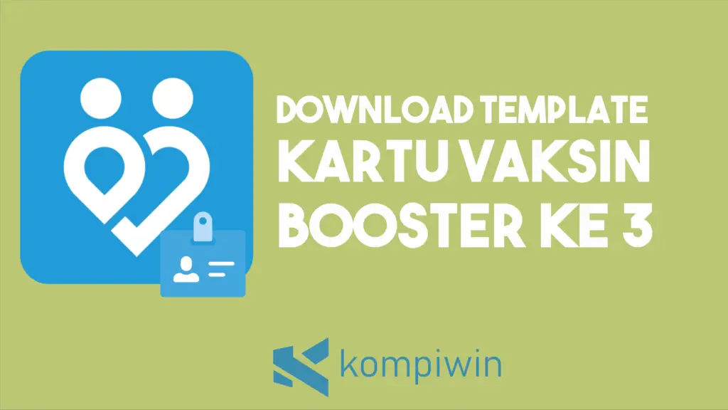 Template Kartu Vaksin Booster (Ai, CDR & PSD)