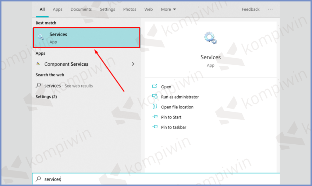 1 Buka Services - 15 Windows Services Yang Aman dan Lebih Baik Dimatikan untuk Percepat Kinerja