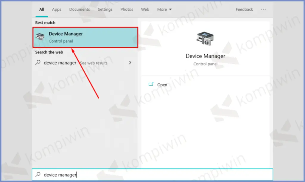 1 Device Manager - [FIX] Tidak Bisa Ketik di WiFi dan Pencarian pada Windows 10