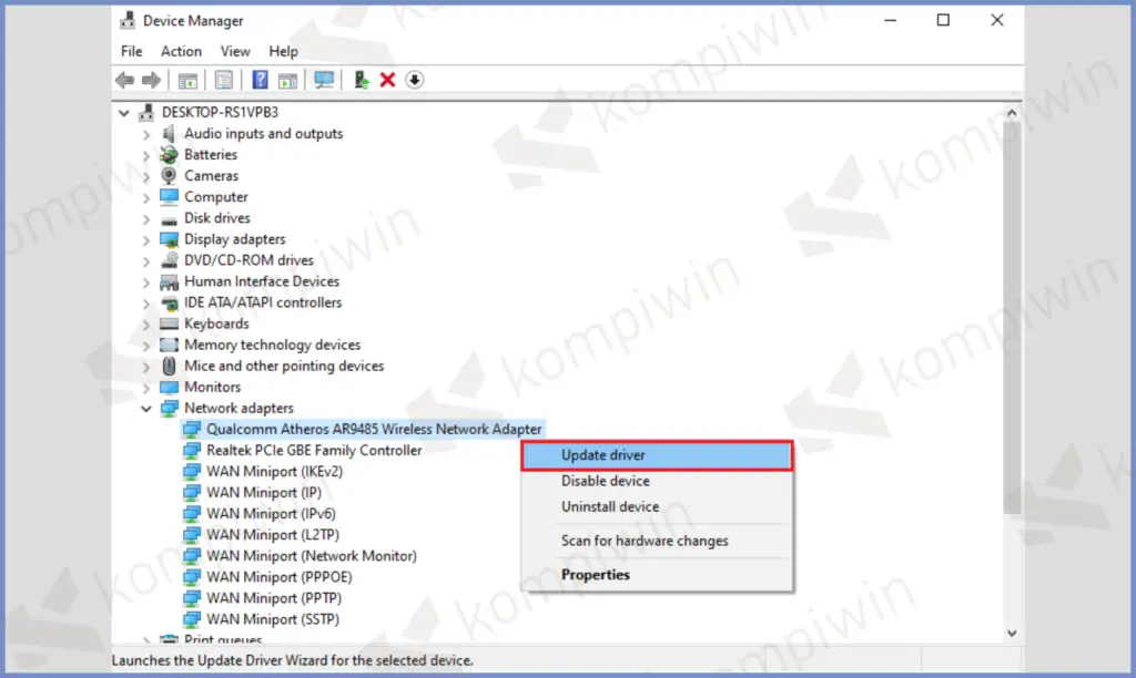 12 Ketuk Update Driver - Cara Mengatasi WiFi Hilang di Windows 11