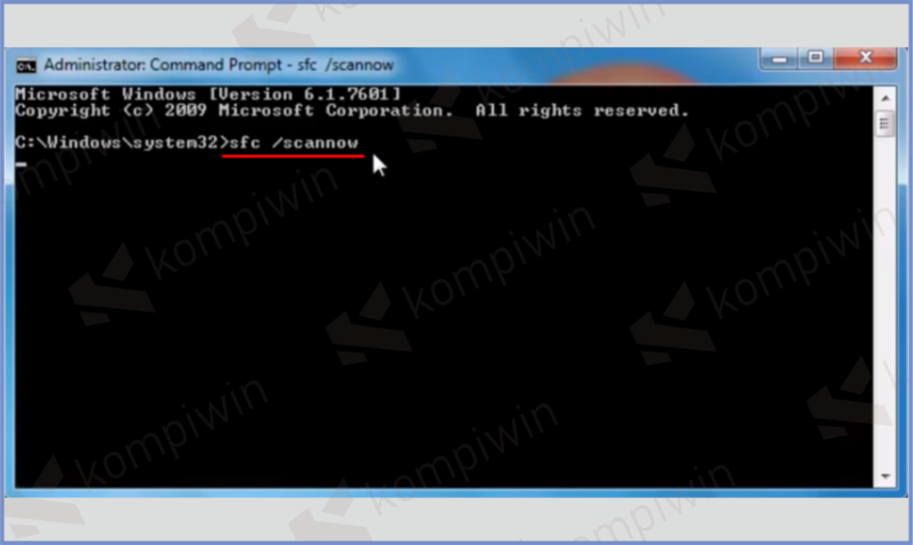 12 Scannow - [FIX] Mengatasi “Undoing Changes Made To Your Computer” Windows 7