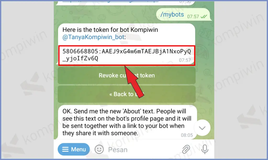 17 Copy Kode API - Cara Membuat Board di Telegram dengan Mudah
