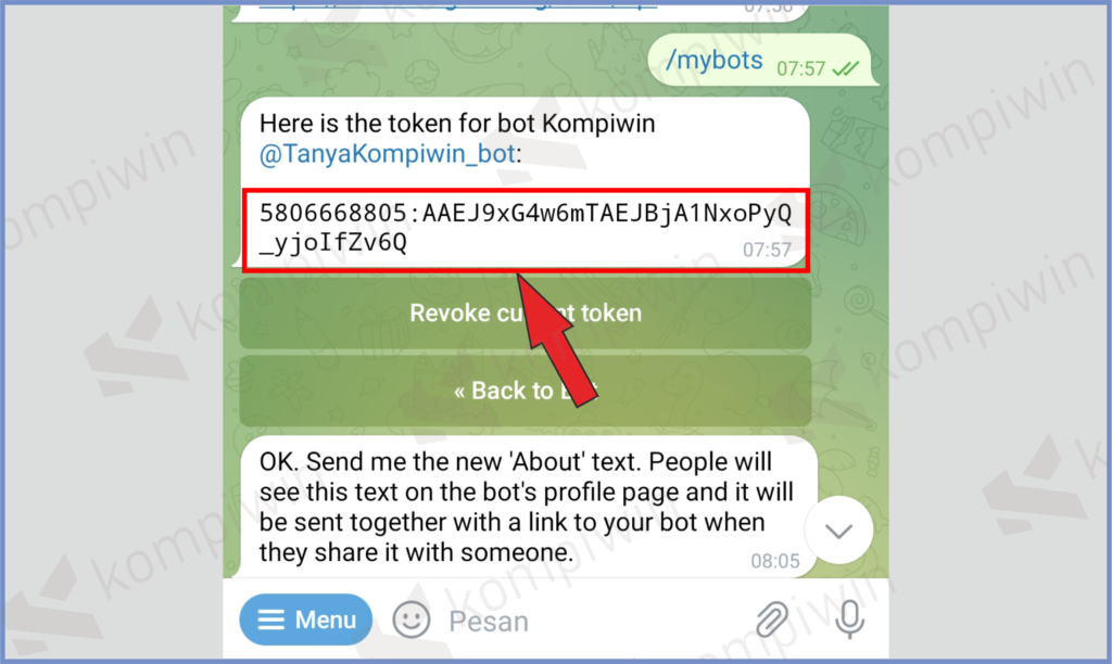 17 Copy Kode API - Cara Membuat Board di Telegram dengan Mudah