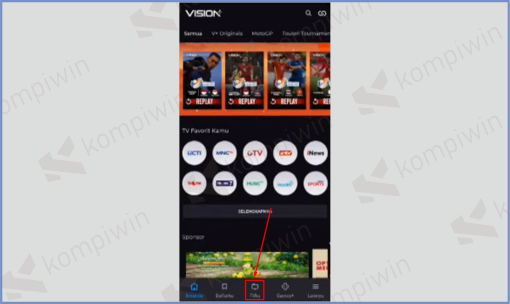 4 Pencet Tombol TVKu - Aplikasi Nonton Live Streaming Piala AFF 2022