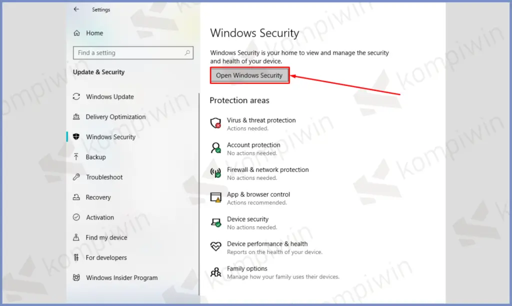 9 Open Windows Security - [FIX] Mengatasi Error “is not a valid Win32 application”