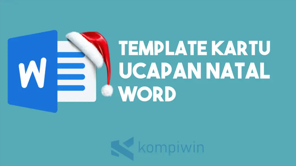 Template Kartu Ucapan Natal Word