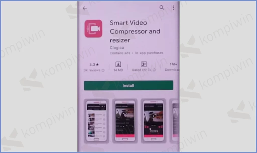 1 Install Video Compressor - Cara Membuat Story Whatsapp Jernih Tidak Pecah di Android