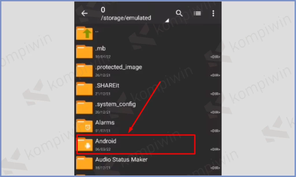 2 Buka Folder Android - Cara Mengatasi Download Resource Tidak Jalan Di Mobile Legends