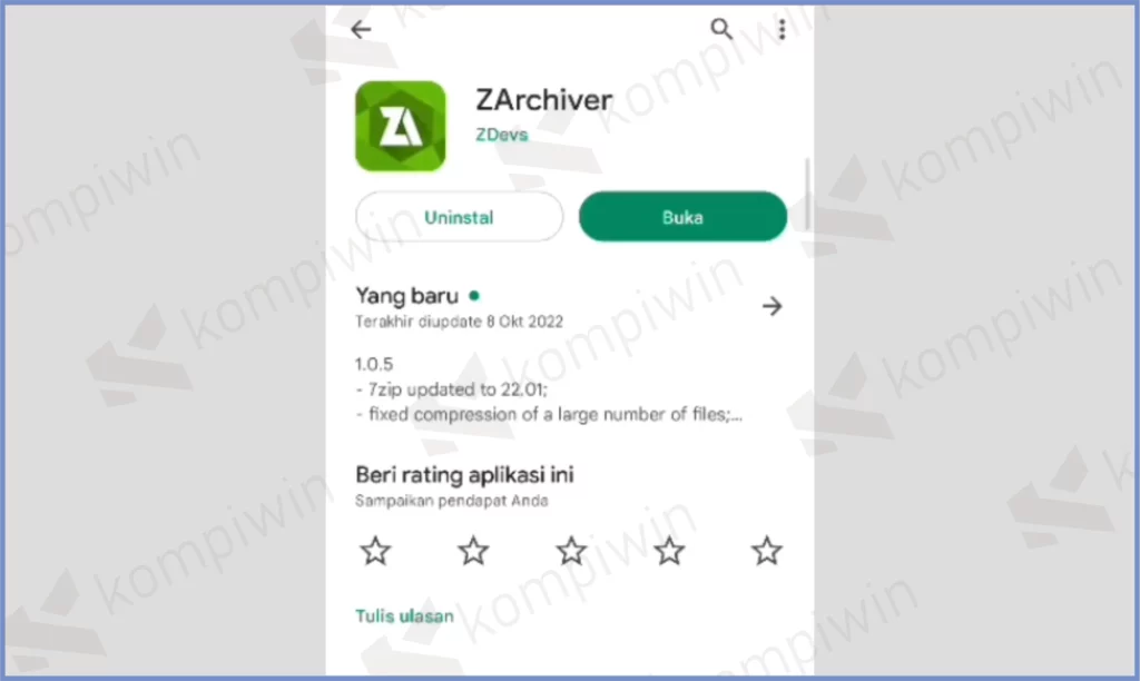 2 Install ZArchiver - Cara Mengatasi Error Connecting To The Download Server PUBG Mobile