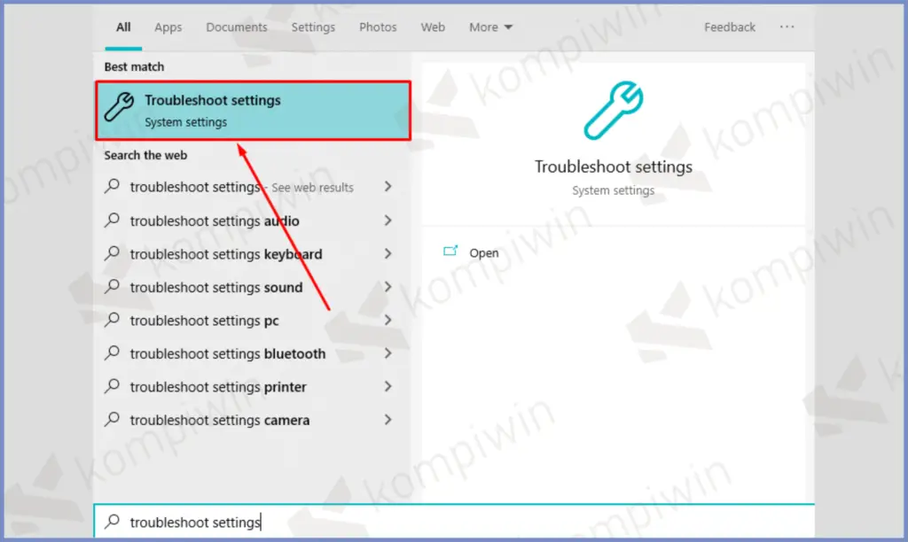 5 Troubleshoot Setings - Cara Mengatasi ALT + F4 Tidak Berfungsi di Windows 10