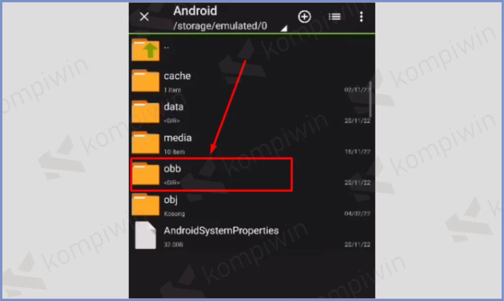 8 Buka Folder Obb - Cara Mengatasi Error Connecting To The Download Server PUBG Mobile