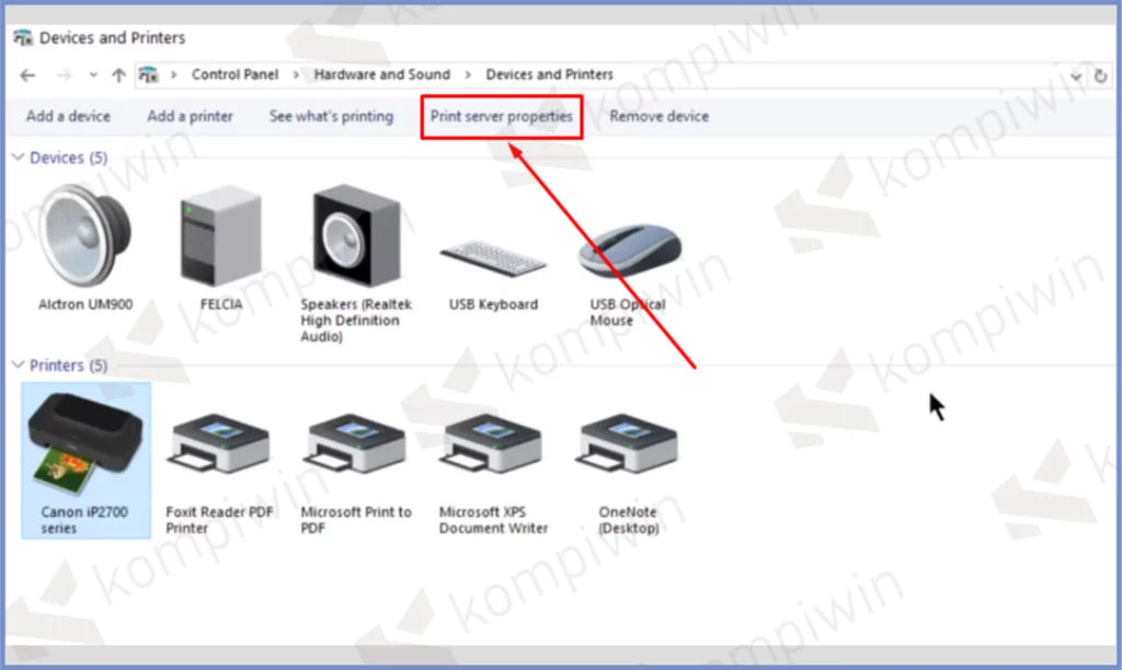 5 Print Server Properties - Cara Menambah Ukuran Kertas F4 Pada Windows 10