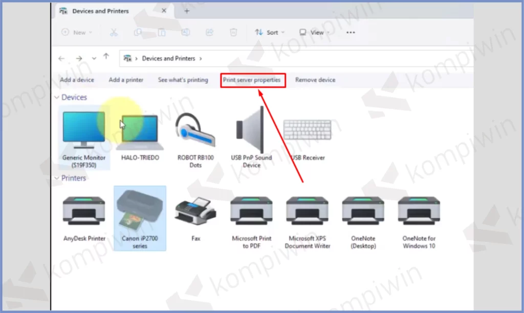 5 Print Service Properties - Cara Menambah Ukuran Kertas F4 Pada Windows 11