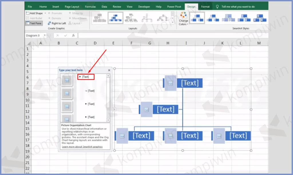 5 Rename Dengan NAma Title - Cara Membuat Struktur Organisasi di Excel