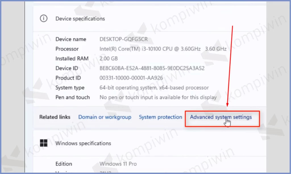 11 Advance System Setings - Cara Mengatasi Headphone Tidak Terdeteksi di Windows 11