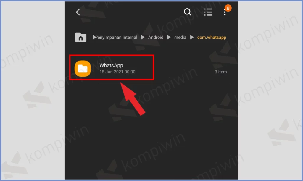 5 Pilih Folder Whatsapp - Lokasi Folder Penyimpanan File Media di Whatsapps