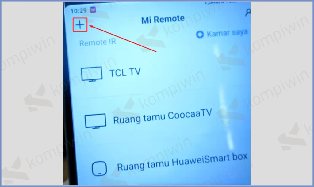 2 Pencet Tombol Plus - Cara HP Xiaomi Jadi Remote STB TV Digital