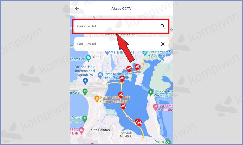 3 Pencet Kolom Pencarian - Download Tol Kita, Aplikasi Pantau Tarif dan CCTV Live