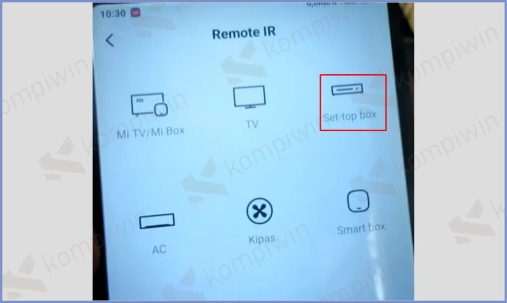 4 Pencet Set Top Box - Cara HP Xiaomi Jadi Remote STB TV Digital