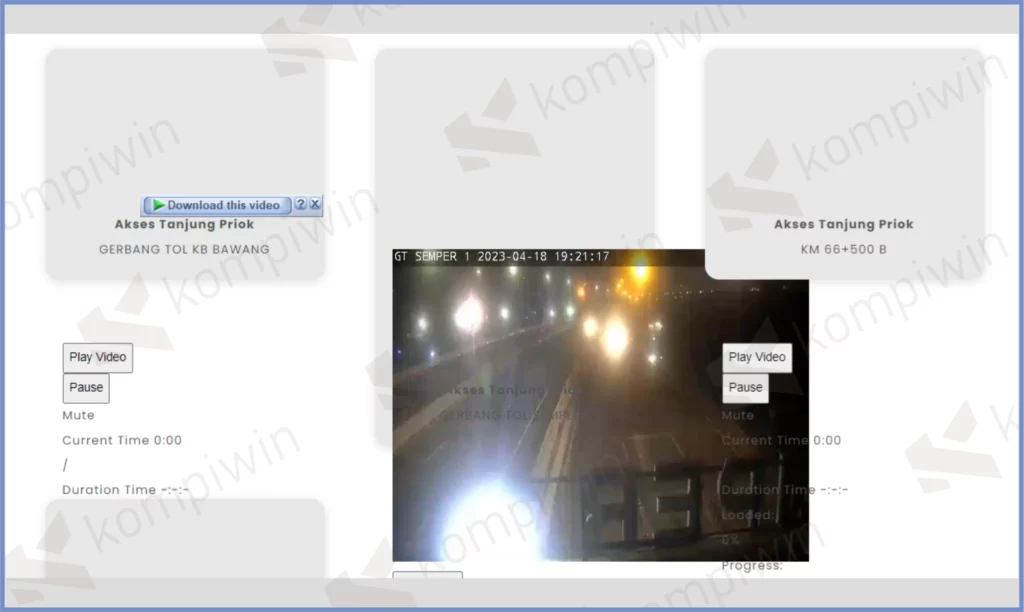 4 Putar Salah Satu - Cara Melihat CCTV Jalan Tol Untuk Pantau Arus Mudik 2023