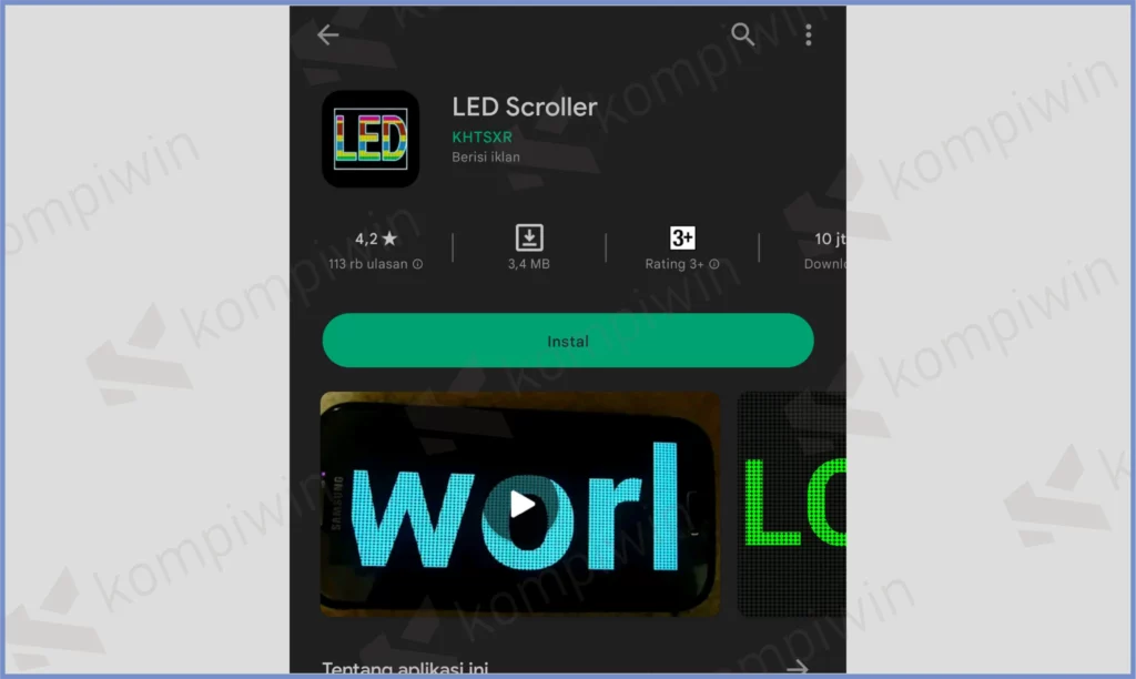 LED Scroller - Aplikasi Tulisan Berjalan di HP Terbaik