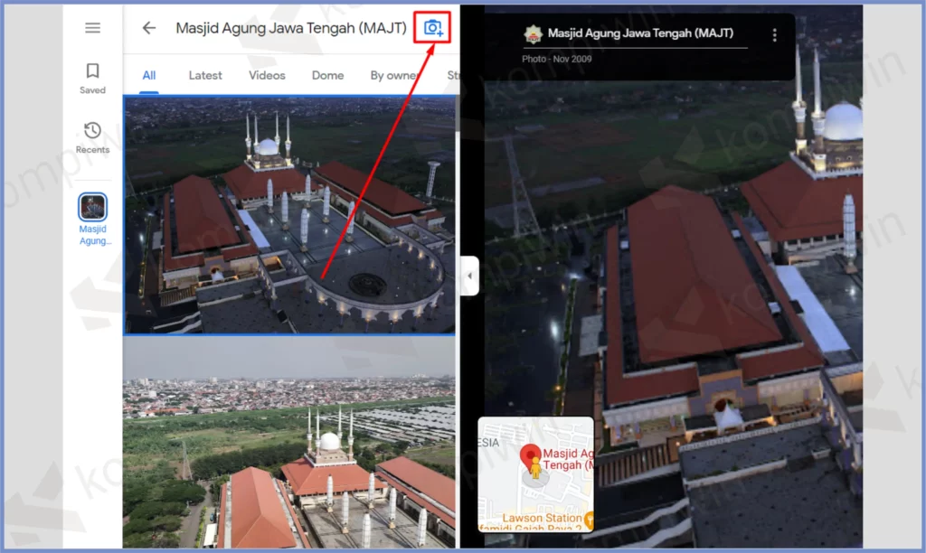 12 Pilih Tombol Kamera - Cara Menambahkan Foto di Google Maps