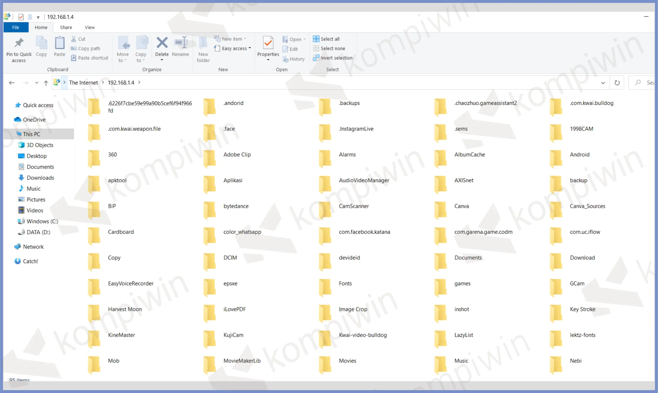 6 Nanti Akan Muncul Folder HP - Cara Transfer (Pindah) File HP ke Laptop Tanpa Kabel