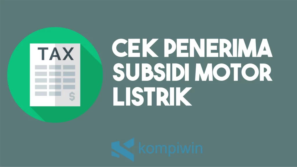 Cek Penerima Subsidi Motor Listrik