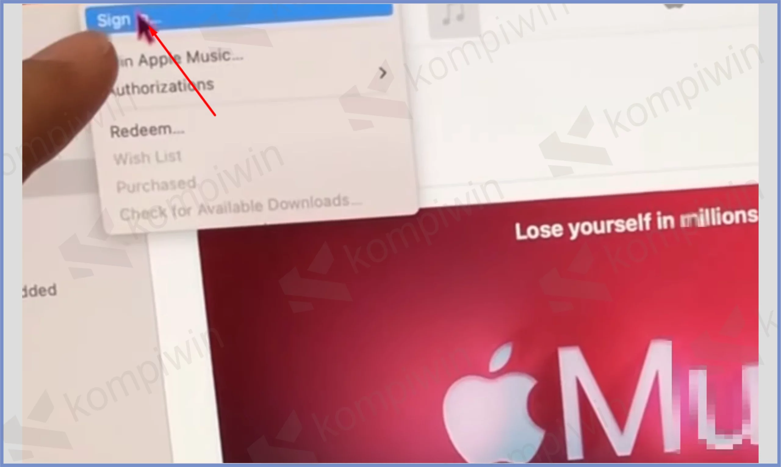 1 Sign In - Cara Mengatasi iTunes Store Tidak Dapat Memproses Pembelian pada Saat Ini