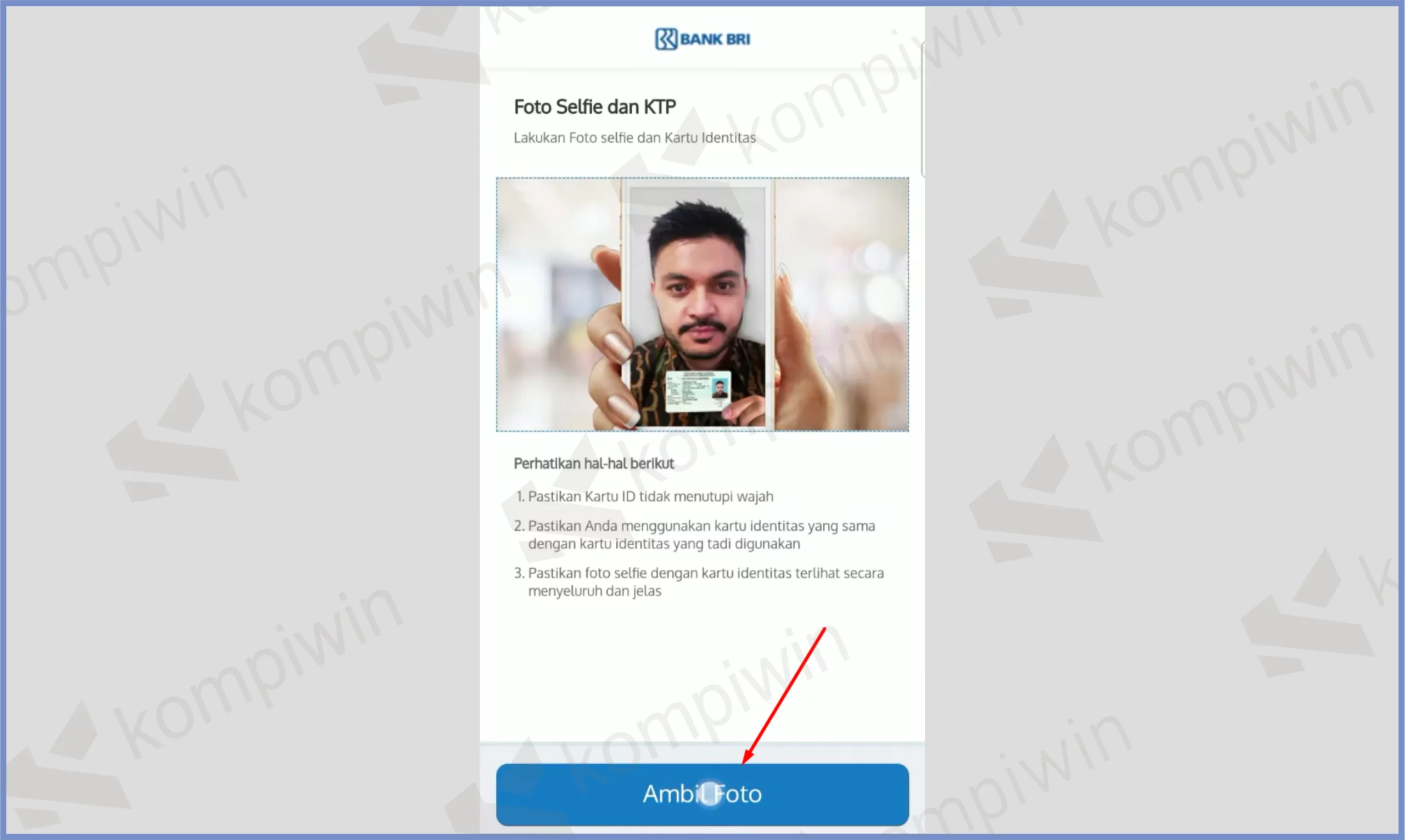 11 Foto Selfie Dengan KTP - Cara Bikin ATM BRI Online Tanpa NPWP