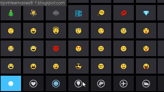 Cara Memasukkan Emoji di Windows 8.1