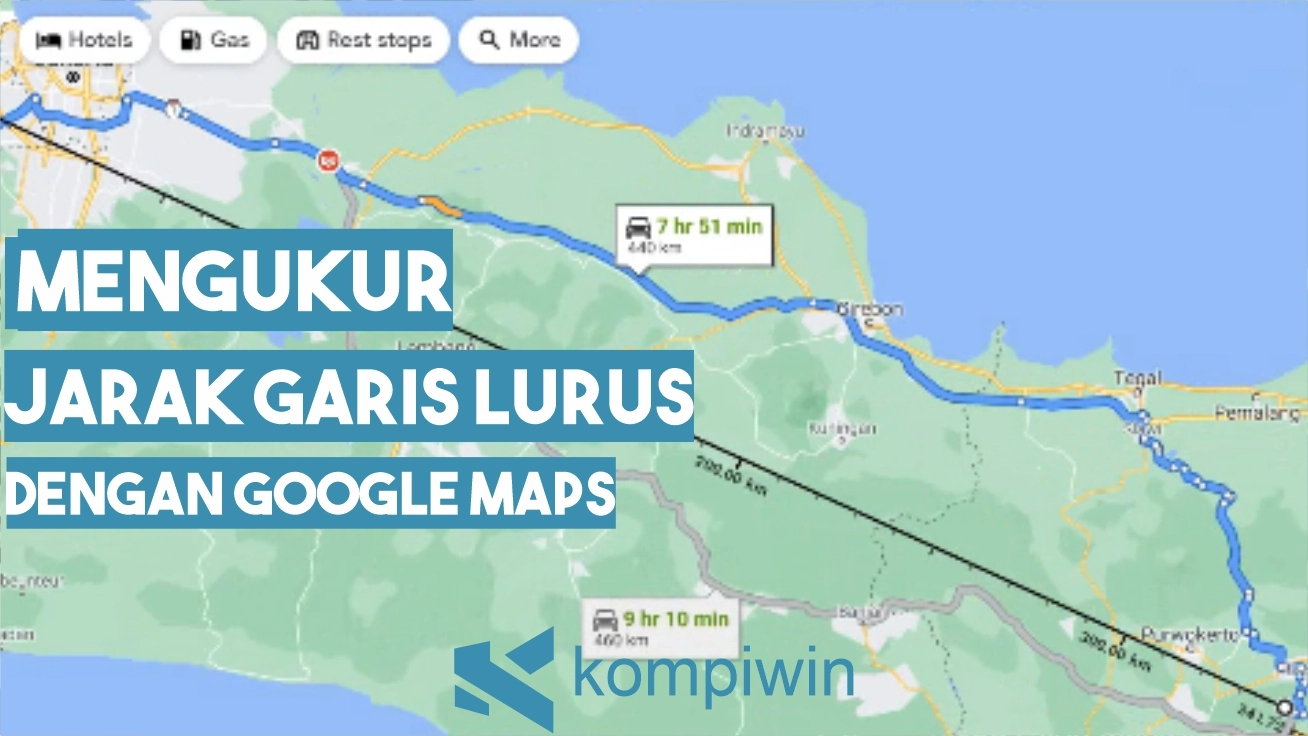 Cara Mengukur Jarak Lurus di Google Maps