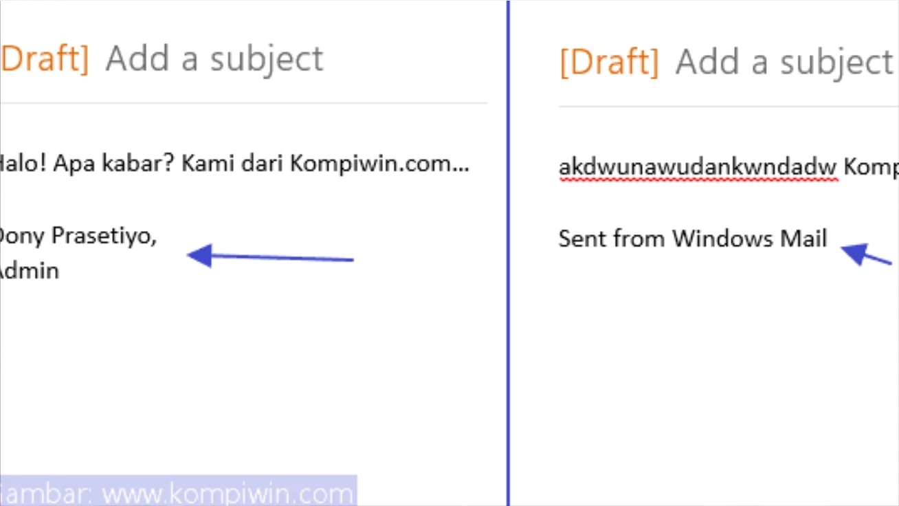 Menghilangkan Tandan Tangan di Mail pada Windows 8.1