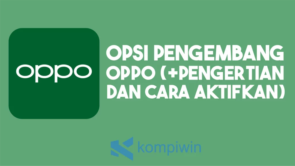 Opsi Pengembang Oppo