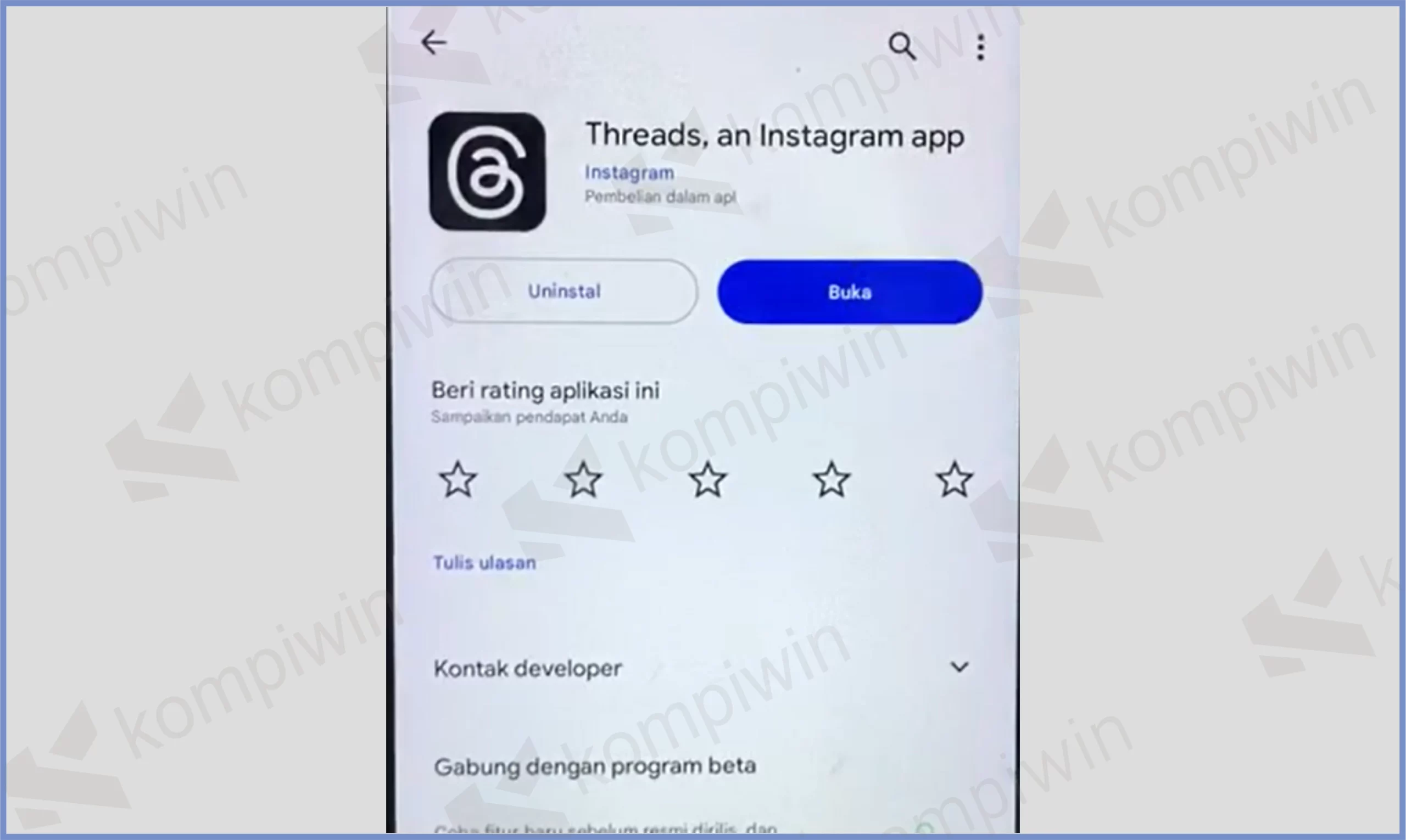 4 Install Aplikasi Threads - Cara Memunculkan Logo Threads di Instagram