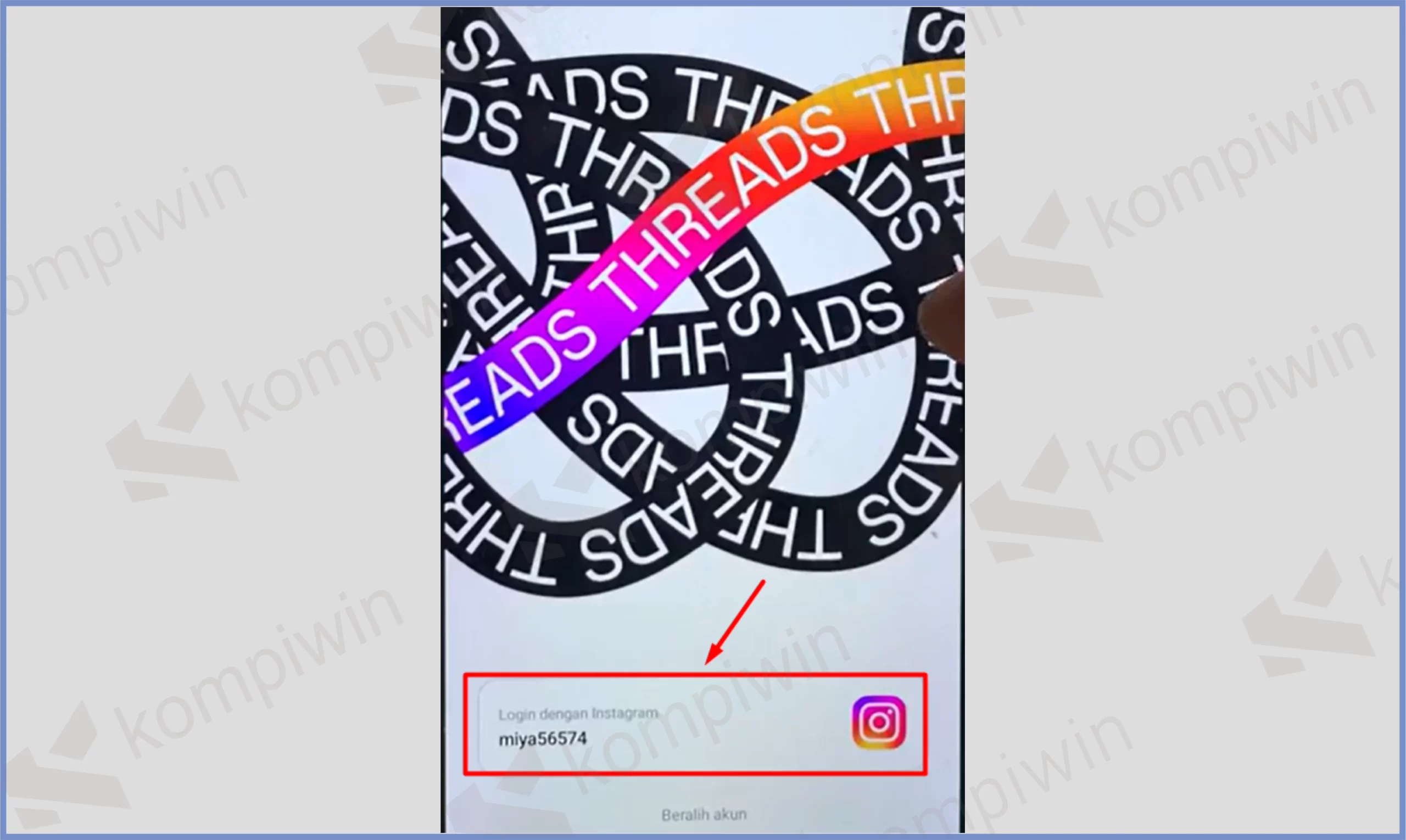 5 Ketuk Akun Instagram - Cara Memunculkan Threads di Instagram