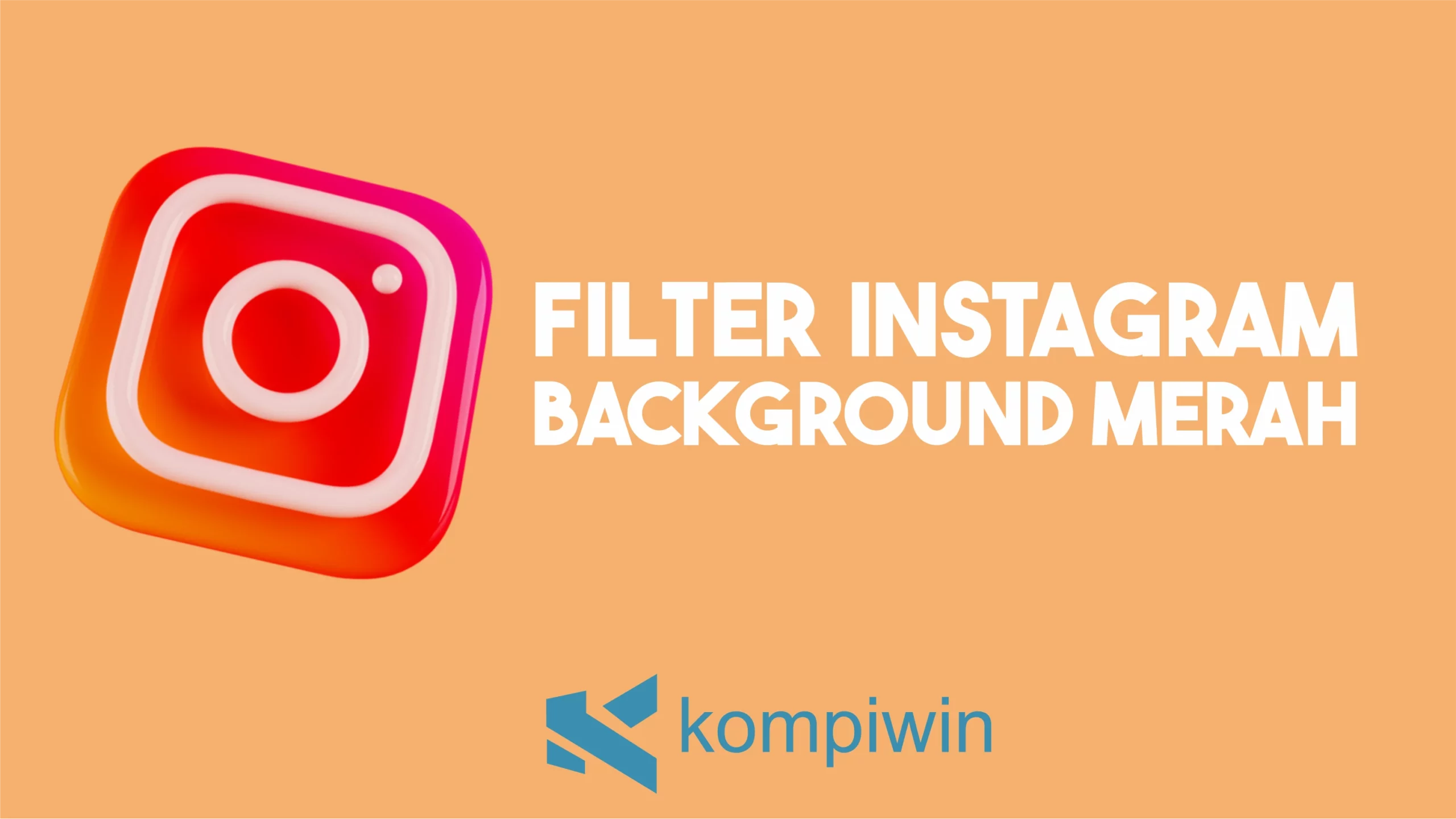 Filter Instagram Background Merah